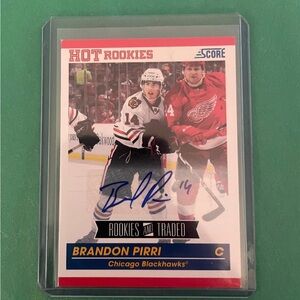 Autographed Brandon Pirri Hot Rookies Card